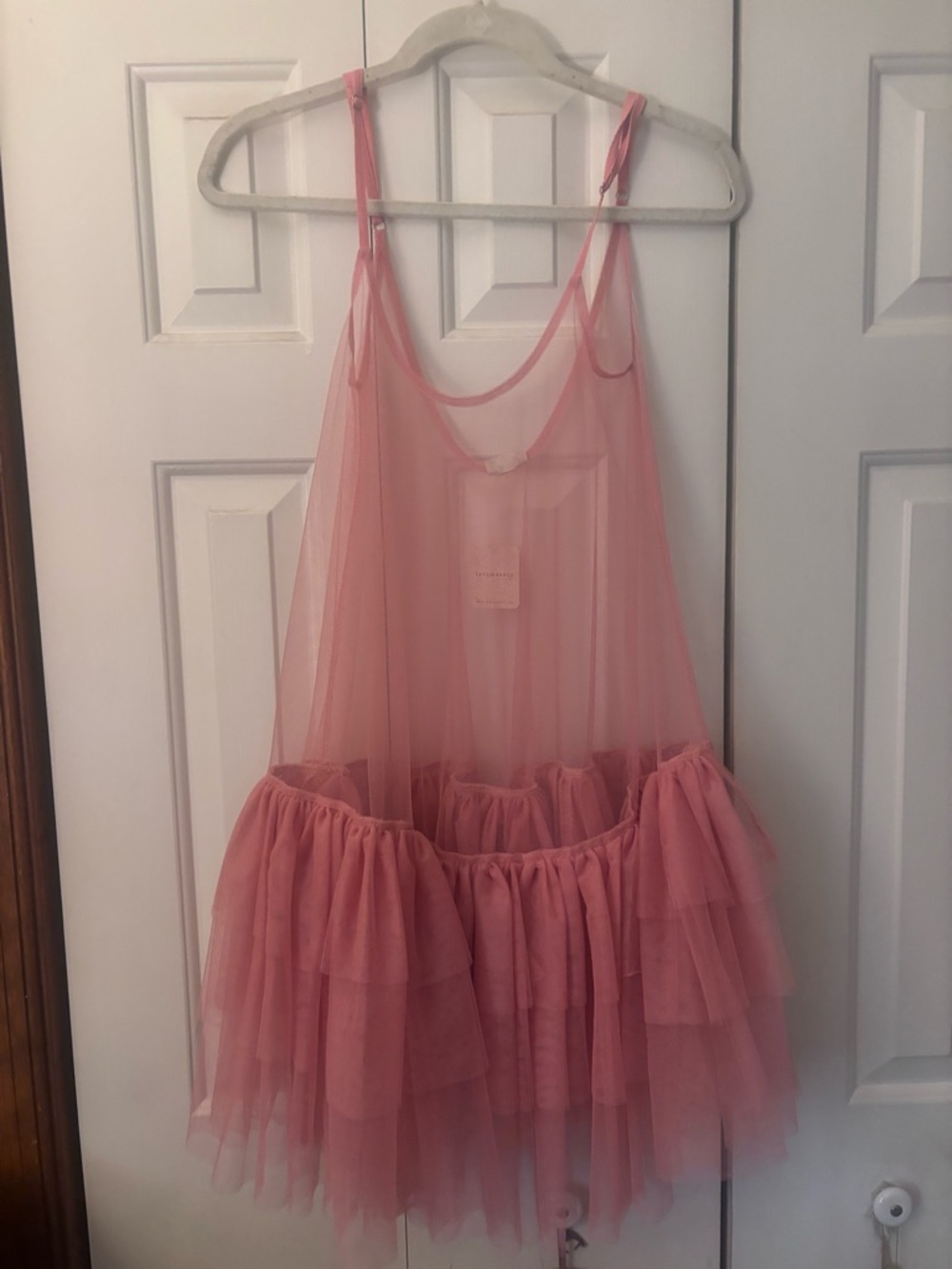 Free People Sheer Pink Tulle Babydoll Dress - Women's Intimate